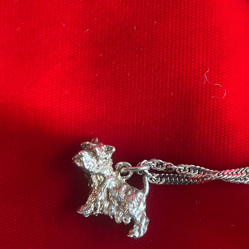 Sterling Silver Westin Dog on sterling chain